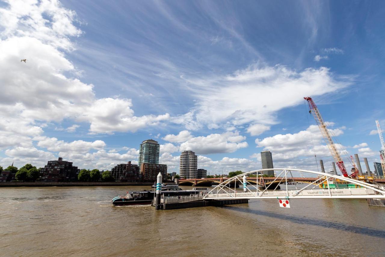 Beautiful River View Close To London Eye Daire Dış mekan fotoğraf
